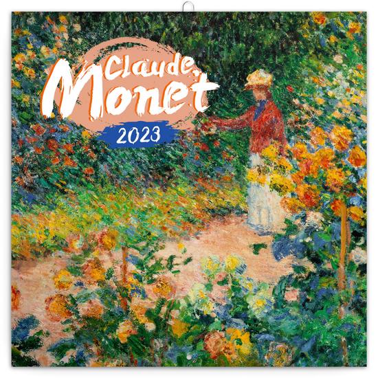 Poznámkový kalendář Claude Monet 2023 - nástěnný kalendář
