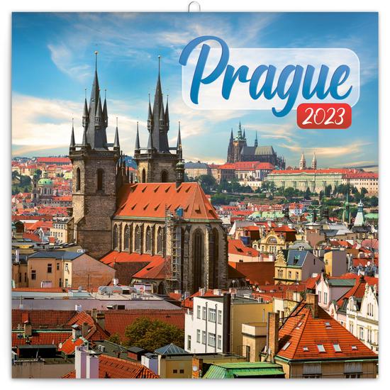 Poznámkový kalendář Praha letní 2023 - nástěnný kalendář