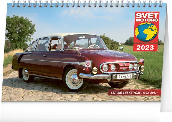 Svět motorů Slavné české vozy 2023 - stolní kalendář