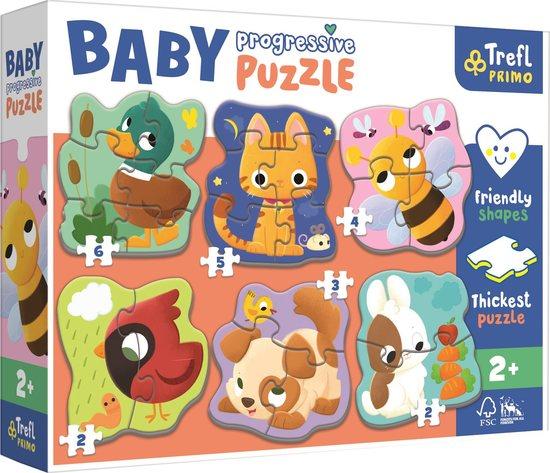 TREFL Baby puzzle Zvířátka 6v1 (2-6 dílků) - 44003