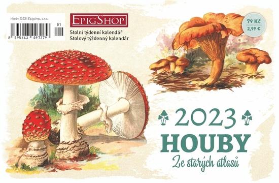 Houby se starých atlasů 2023 - stolní kalendář