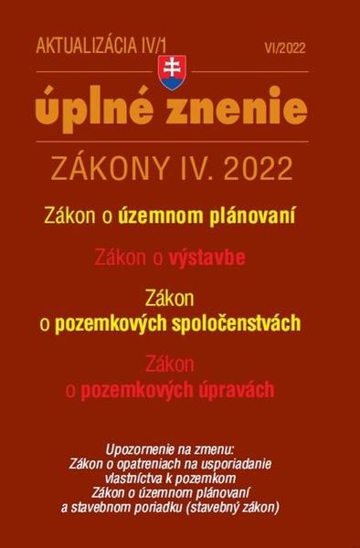 Aktualizácia IV/1 2022 – bývanie, stavebný zákon