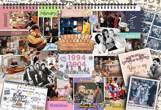 TREFL Puzzle Přátelé: Stránka z kalendáře 1500 dílků - 26197