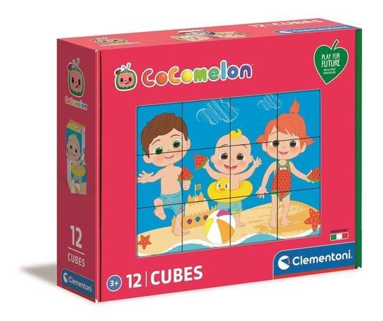 CLEMENTONI Play For Future Obrázkové kostky CoComelon, 12 kostek - 45013