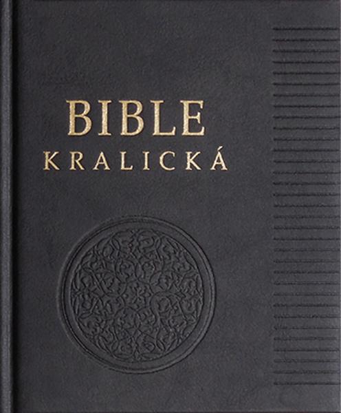 Levně Poznámková Bible kralická černá, pravá kůže
