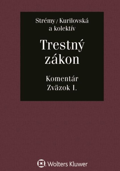 Trestný zákon - 9788076764293