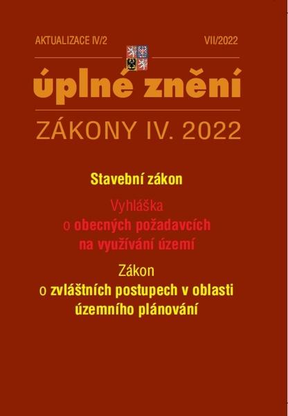 Aktualizace IV/2 2022 – stavební zákon, územní plánování