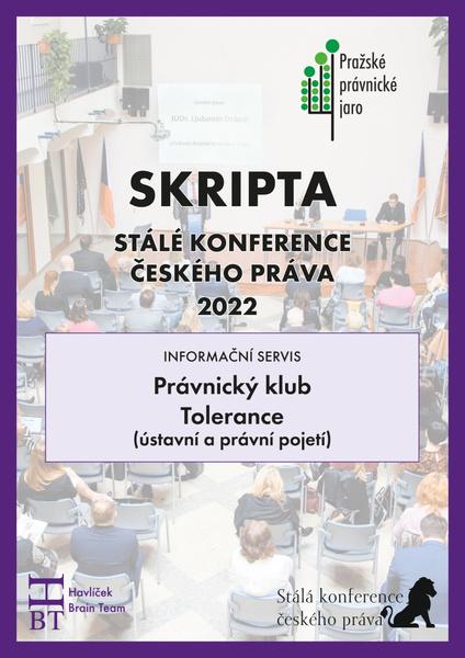 Levně Skripta SKČP Právnický klub Tolerance