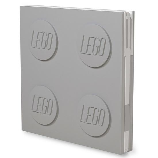LEGO Zápisník šedý s gelovým perem jako klipem - 52448