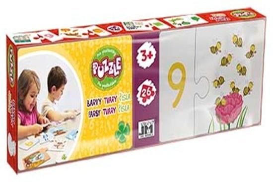 JIRI MODELS Puzzle Barvy, tvary a čísla 26x2 dílky - 3230-2