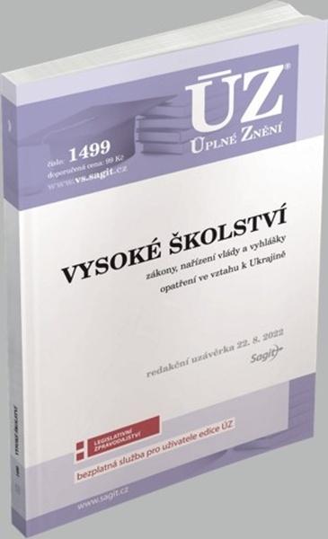 ÚZ 1499 Vysoké školství - 9788074885396