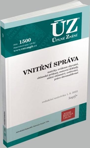 ÚZ 1500 Vnitřní správa - 9788074885402