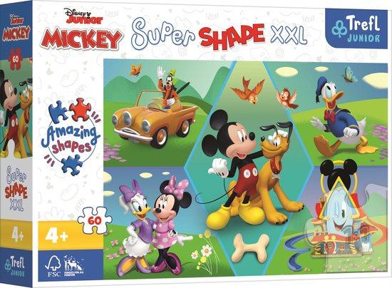 TREFL Puzzle Super Shape XXL Mickey Mouse: Zábava 60 dílků - 50014