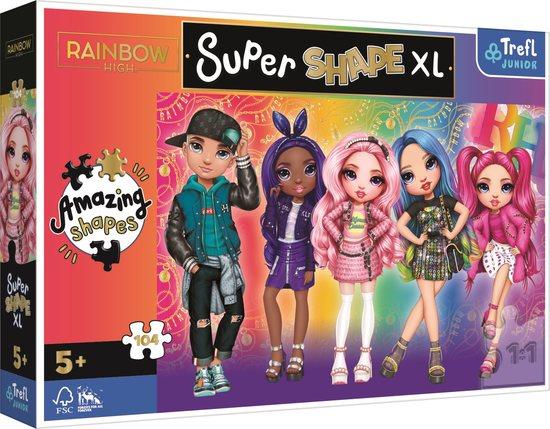 TREFL Puzzle Super Shape XL Rainbow High: Styl 104 dílků - 50015