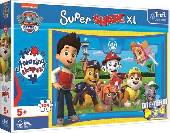 TREFL Puzzle Super Shape XL Tlapková patrola: Štěněcí kamarádi 104 dílků - 50016