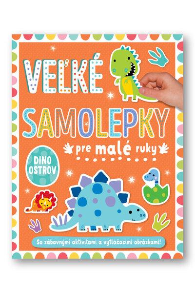 Levně Veľké samolepky pre malé ruky Dino ostrov