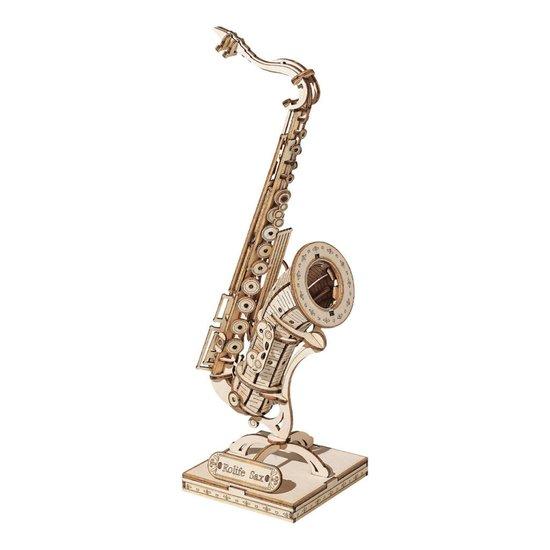 ROBOTIME Rolife 3D dřevěné puzzle Saxofon 136 dílků - TG309