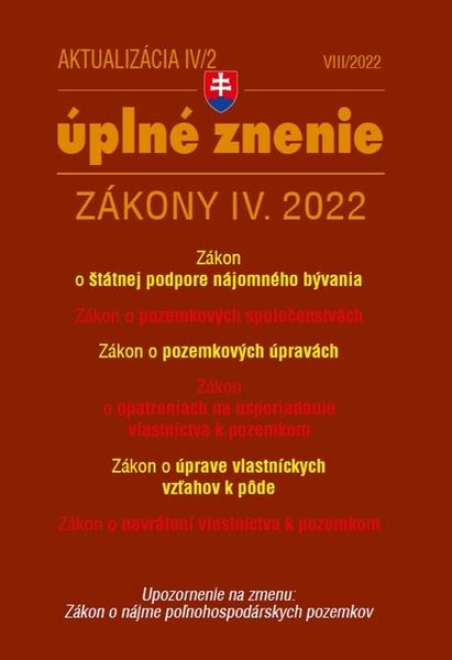 Aktualizácia IV/2 2022 – bývanie, stavebný zákon