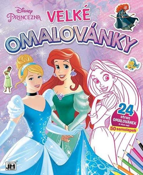 Levně JIRI MODELS Velké omalovánky Princezny