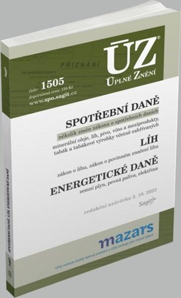 ÚZ 1505 Spotřební daně - 9788074885457