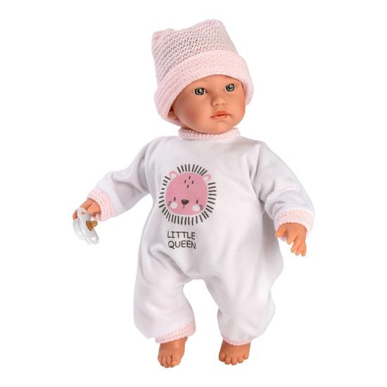 Llorens 30010 CUQUITA panenka miminko se zvuky a měkkým látkovým tělem 30 cm - Ll30010