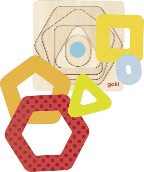 GOKI Vícevrstvá vkládačka Geometrické tvary - 57421