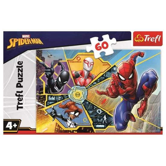 Levně TREFL Puzzle Spiderman: Na síti 60 dílků
