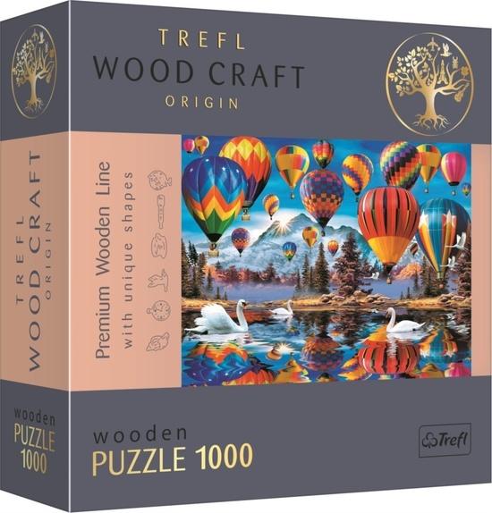 Levně TREFL Wood Craft Origin puzzle Barevné balóny 1000 dílků