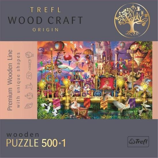 Levně TREFL Wood Craft Origin puzzle Kouzelný svět 501 dílků