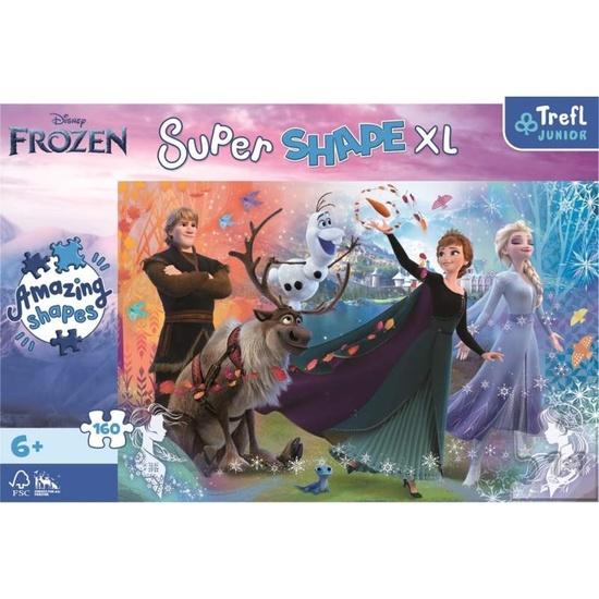 TREFL Puzzle Super Shape XL Ledové království 2, 160 dílků - 50022