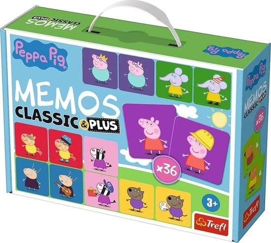 TREFL Pexeso Classic&Plus Prasátko Peppa 4v1 - 02270