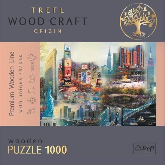 TREFL Wood Craft Origin puzzle Koláž New York 1000 dílků - 20147