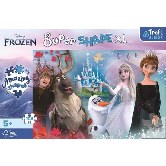 TREFL Puzzle Super Shape XL Ledové království 2: Ve světě Anny a Elsy 104 dílků - 50017