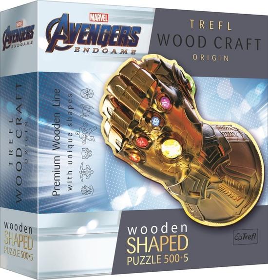 TREFL Wood Craft Origin puzzle Marvel: Rukavice nekonečna 505 dílků - 20174