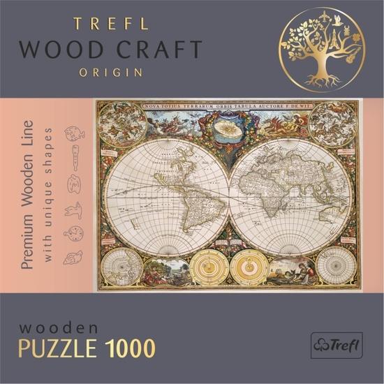 TREFL Wood Craft Origin puzzle Antická mapa světa 1000 dílků - 20144