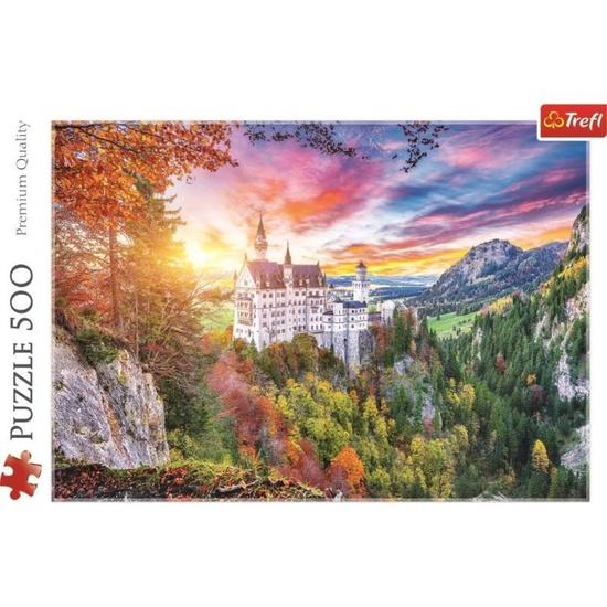 TREFL Puzzle Pohled na zámek Neuschwanstein, Německo 500 dílků - 37427