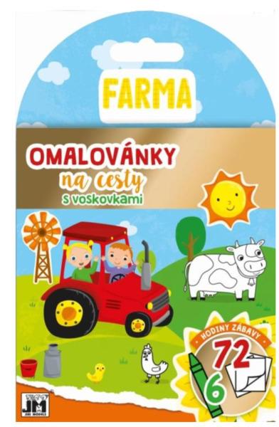 Omalovánky na cesty s voskovkami Farma - 2337-9