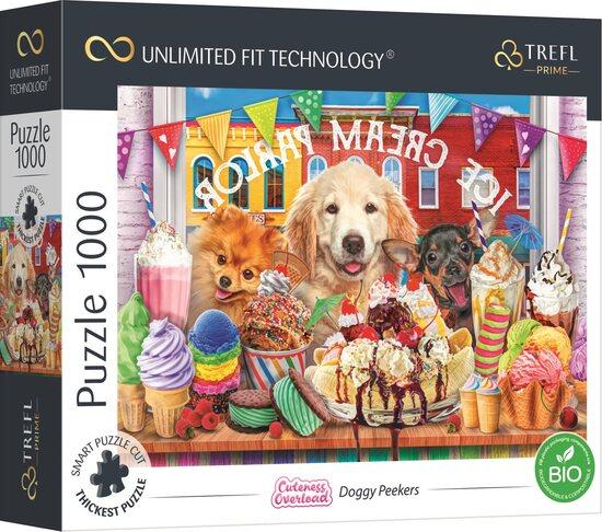 TREFL Puzzle UFT Cuteness Overload: Pejsci před cukrárnou 1000 dílků - 10699