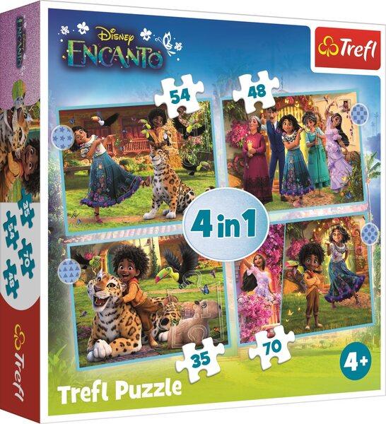 TREFL Puzzle Encanto 4v1 (35,48,54,70 dílků) - 34615