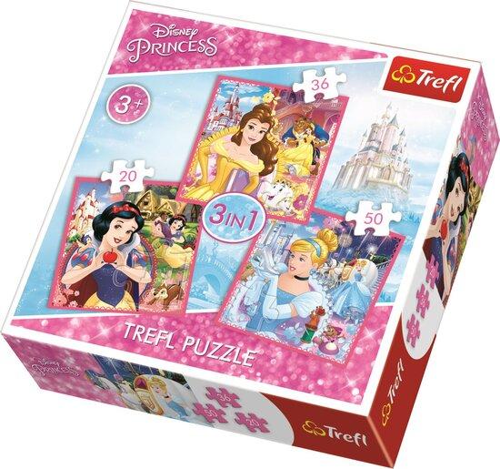 puzzle 3v1 - Svět princezen / Princezny - 34833