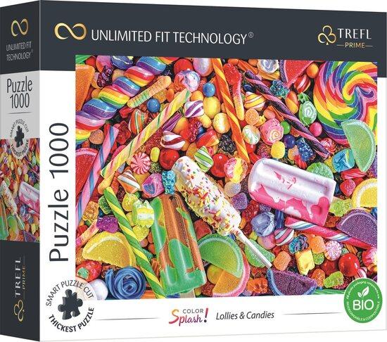 TREFL Puzzle UFT Color Splash: Lízátka a cukrovinky 1000 dílků - 10701
