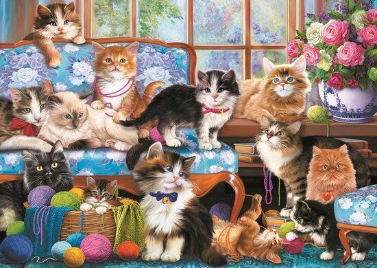 TREFL Puzzle Kočičí rodinka 500 dílků - 37425