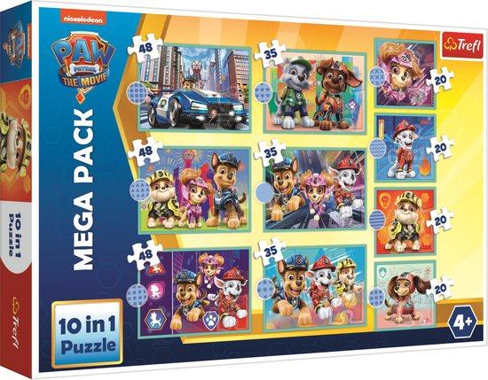 TREFL Puzzle Tlapková patrola: The Movie MEGA PACK 10v1 - 90391