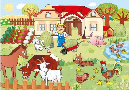 DINO Puzzle Zvířátka na statku XL 100 dílků - 343498DIN