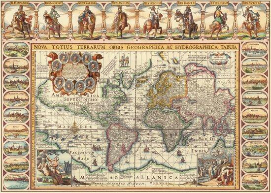 DINO Puzzle Historická mapa 2000 dílků - 561151