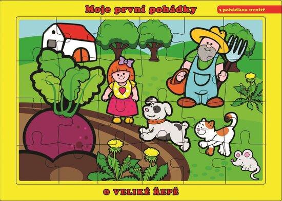 TEDDIES Puzzle O Veliké řepě 24 dílků - 11400307
