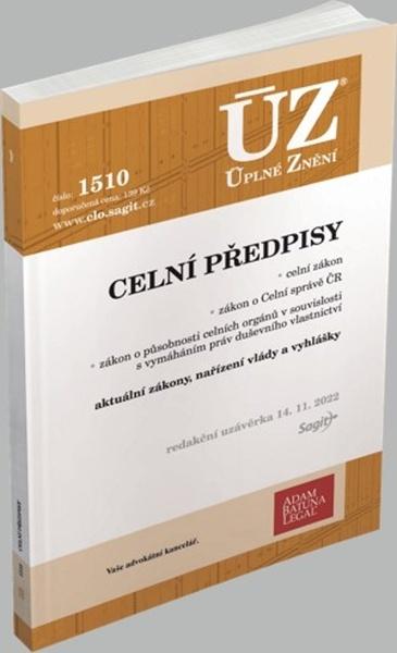 ÚZ 1510 Celní předpisy - 9788074885501