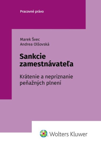 Sankcie zamestnávateľa - 9788057105428