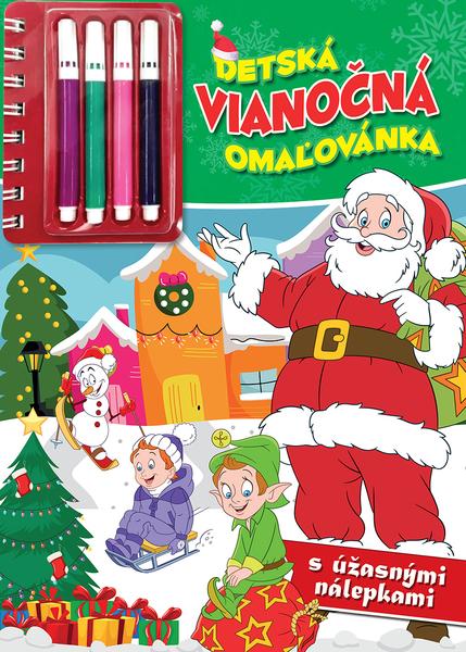 Levně Detská vianočná omaľovánka