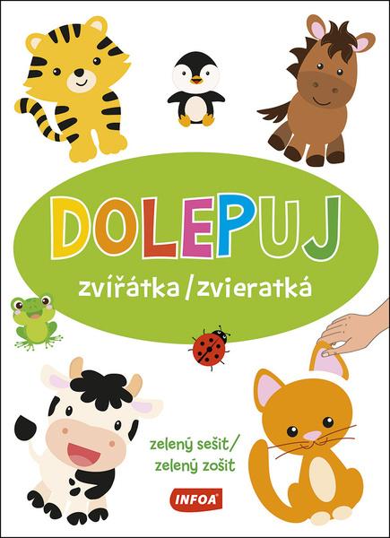 Levně Dolepuj zvířátka / zvieratká - zelený sešit / zelený zošit